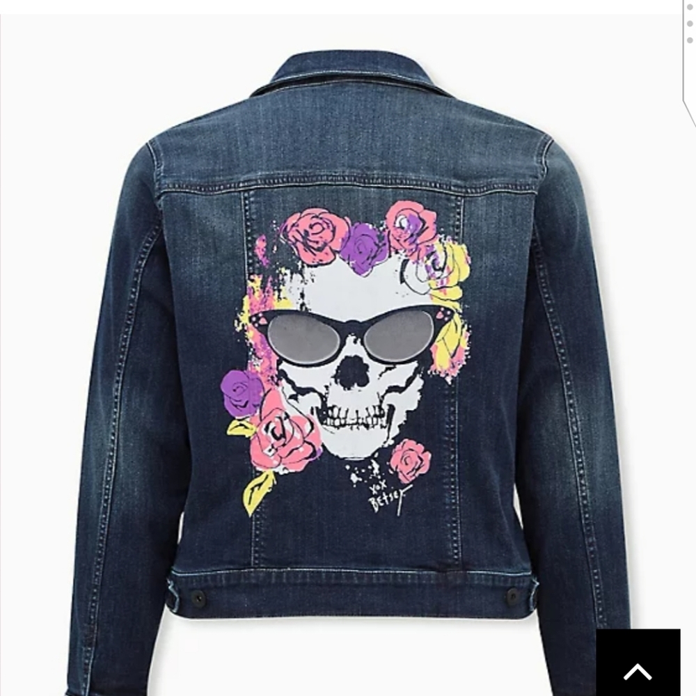 🆕☠BETSEY JOHNSON SKULL DENIM JACKET ☠